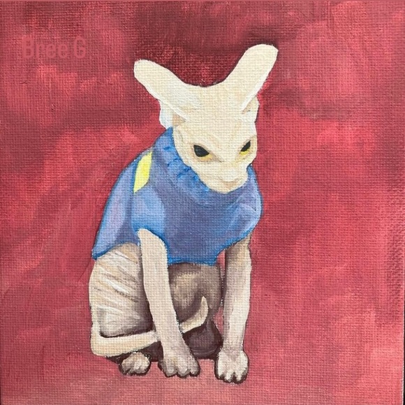 NEW ‘MAD SPYNX IN A SWEATER’ MEME CAT ART PRINT - Picture 9 of 16